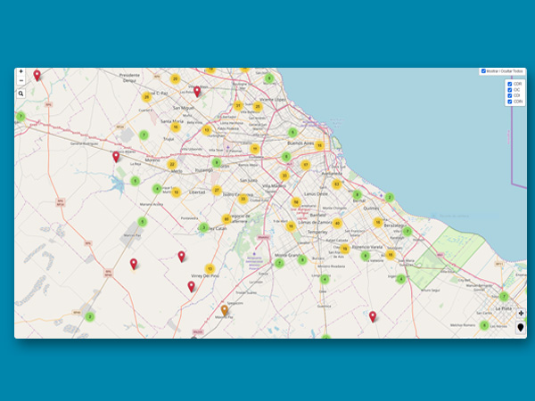 Mapa Interactivo de CDIs